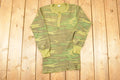 Vintage 1990s Camo Quarter Button Long Johns Crewneck Shirt Men's S