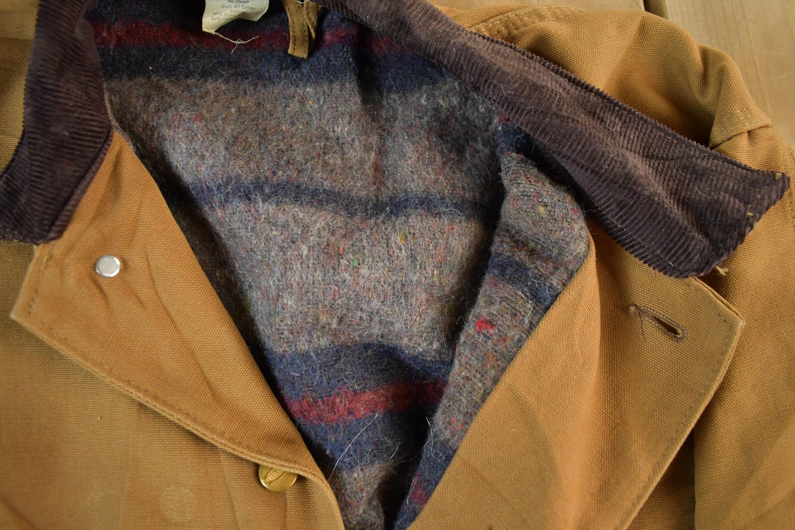 Vintage 1980s Carhartt Chore Barn Coat Jacket Men's 48 Large