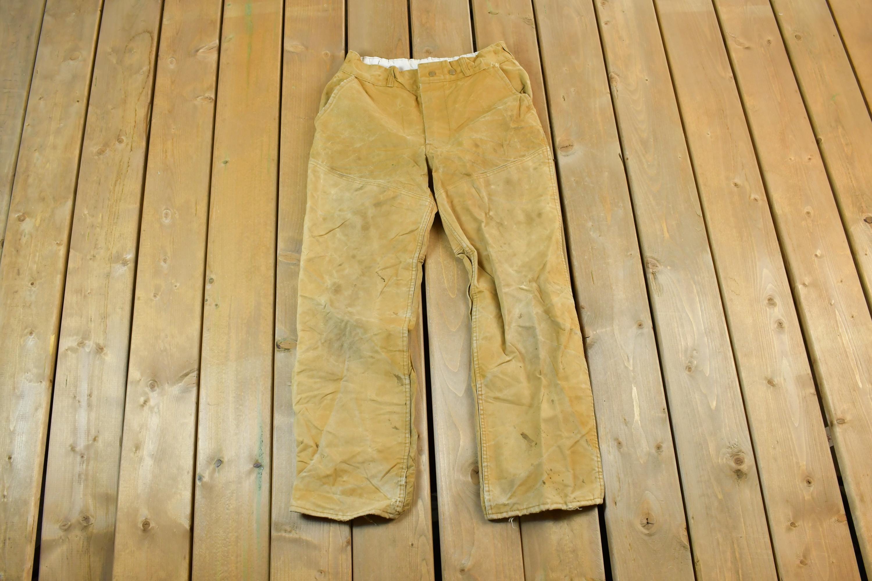 Vintage 1990s Redhead Bone Dry Leather Work Pants Size 30 x 26