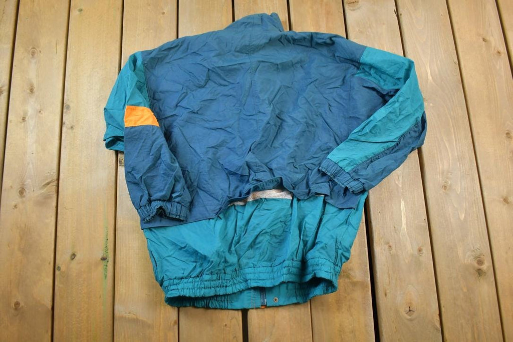 Vintage 1990s Puma Full Zip Colour Block Windbreaker Jacket