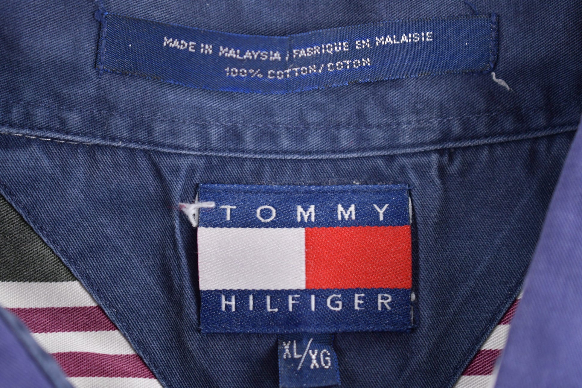 Vintage 1990s Tommy Hilfiger Striped Button Up Shirt