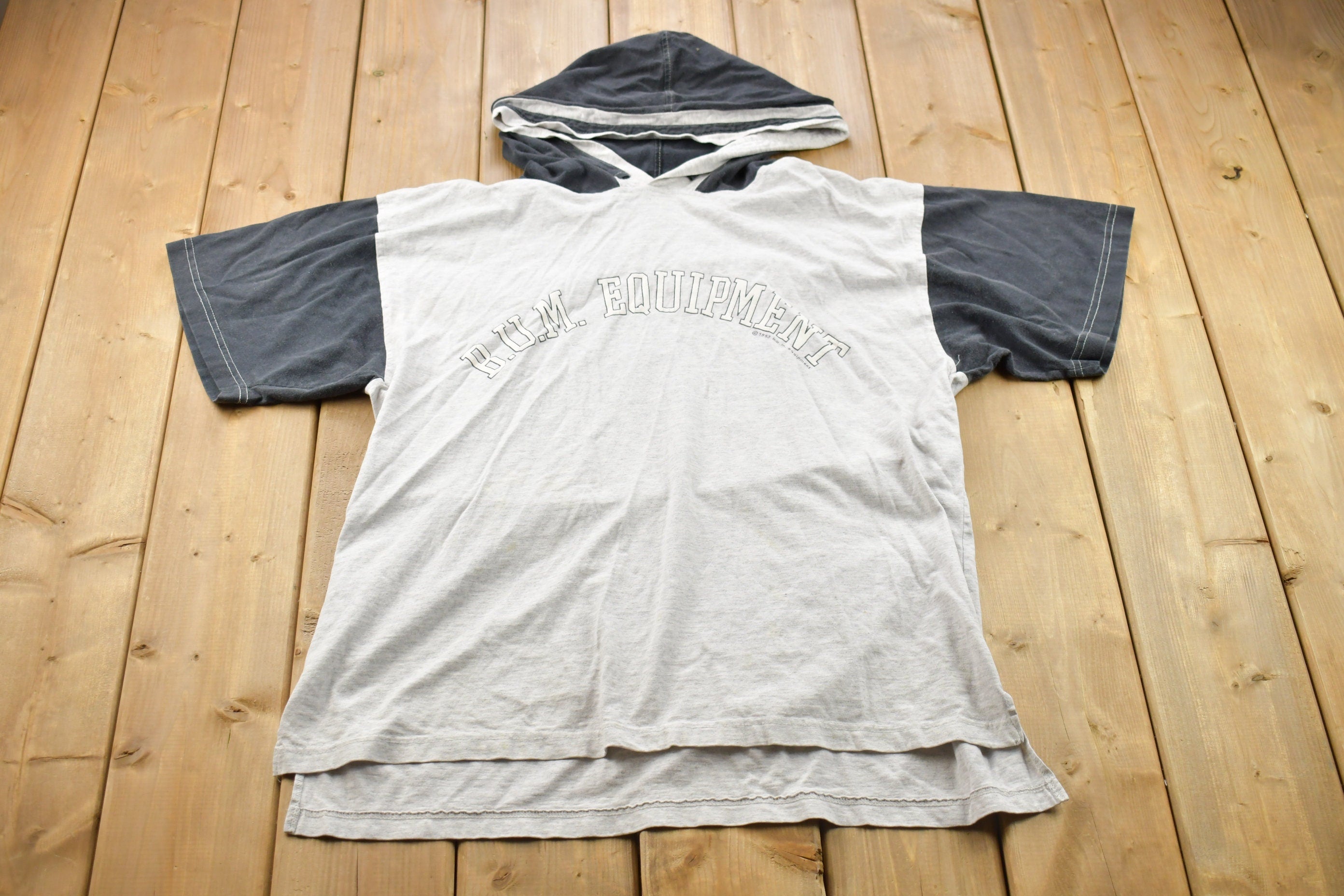 Vintage 1990s Short Sleeve B.U.M. Graphic Hoodie