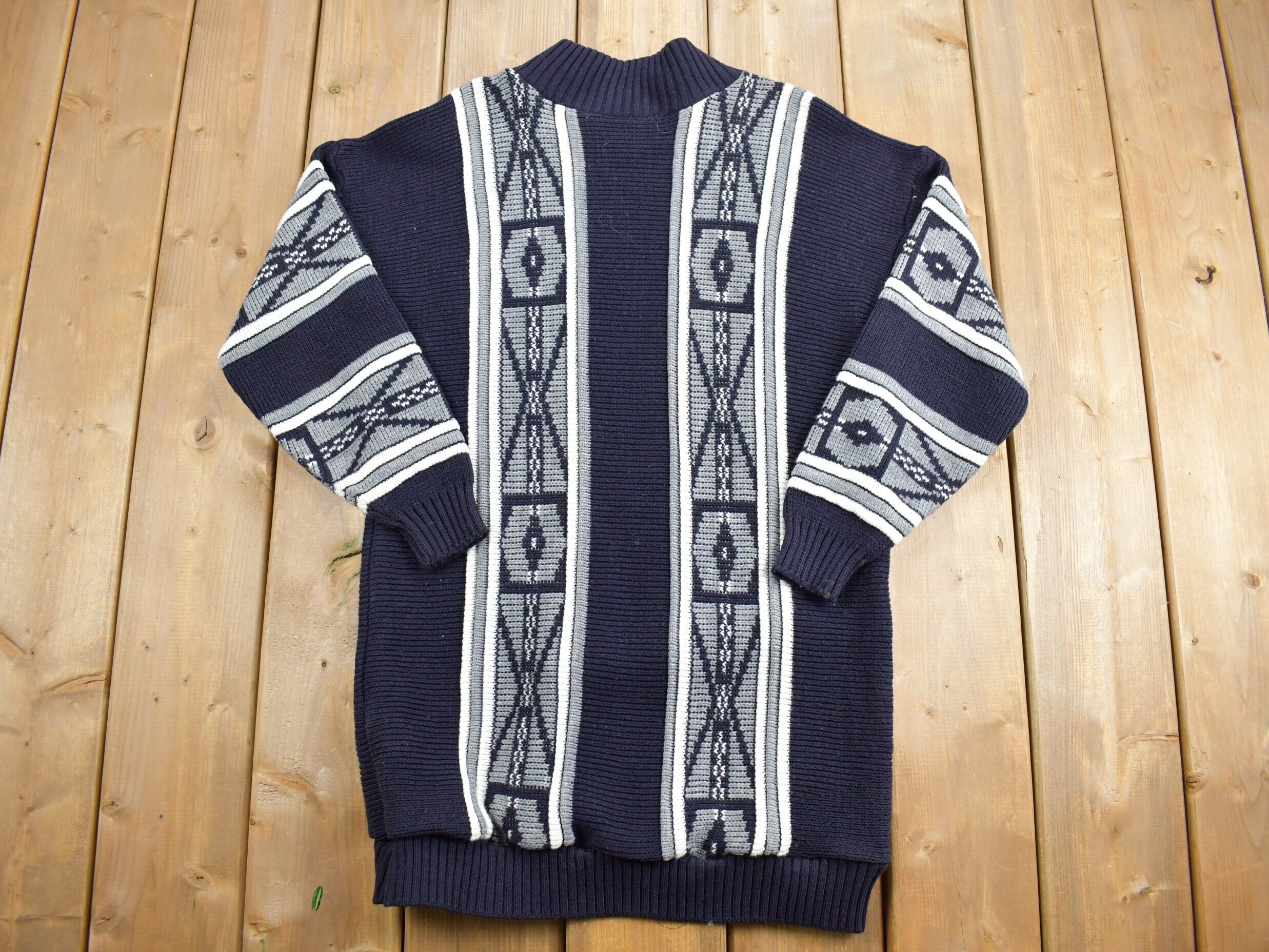 Vintage 1990s Clifton Place Knitted Crewneck Sweater