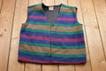 Vintage 1990s Quack Quack Striped Knitted Sweater Vest