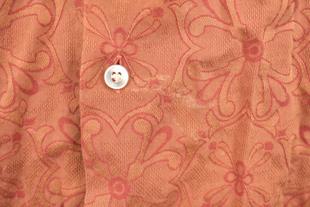 Vintage 1980s Marquis Joesph Patterned Button Up Shirt / 1990s Button Up / Vintage Button Up / Funky Button Up / Floral Button Up