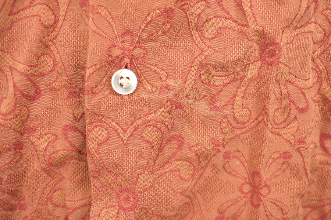 Vintage 1980s Marquis Joesph Patterned Button Up Shirt /
