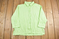 Vintage 1990s Blank Green Button Up Shirt