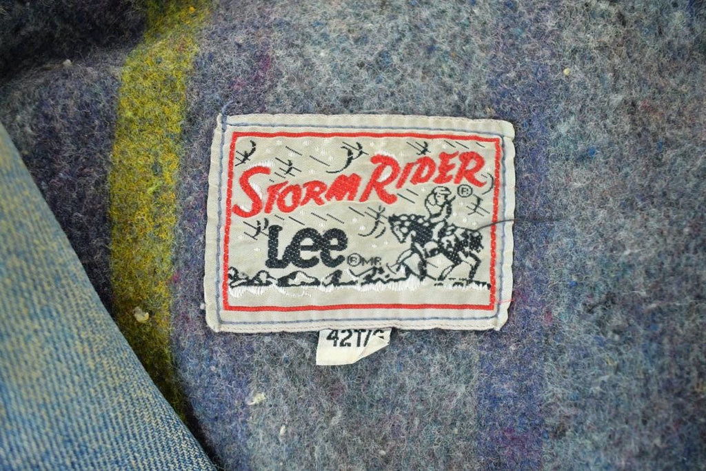 Vintage 1970s Lee Storm Riders Lined Jean Jacket