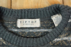 Vintage 1990s TipTop Classics Knit Abstract Pattern Crewneck Sweater Made In Canada  90s Crewneck  Preppy Knits