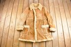 Vintage 1980s Shearling Leather Jacket