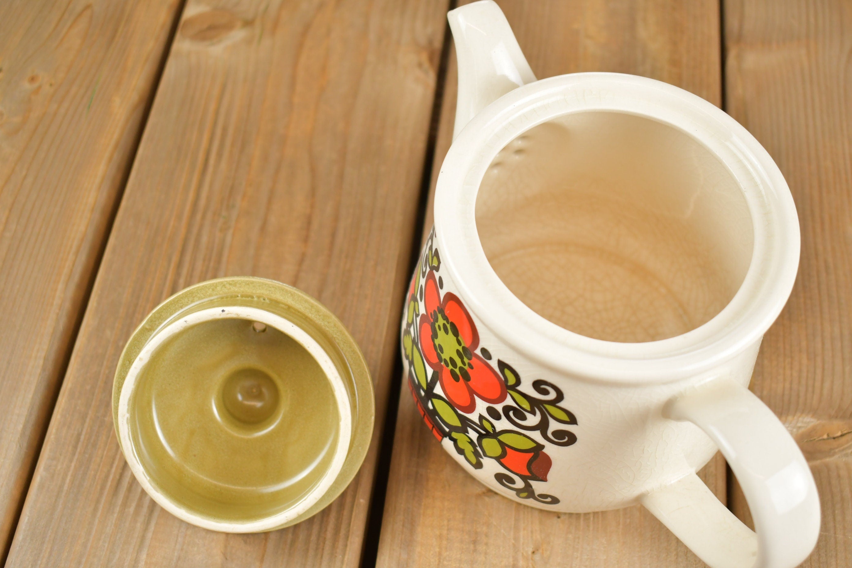 Vintage 1960s Sadler Floral Ceramic Tea Pot  Sadler Made in Staffordshire England  Vintage Ceramics Tea Pot  Cute TeaPot  Flowers