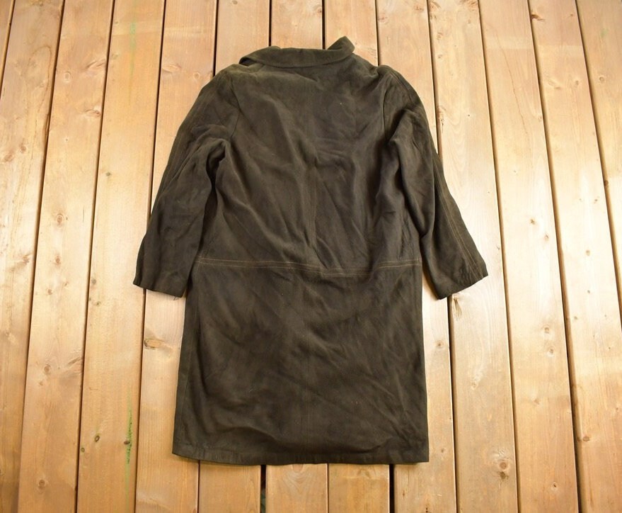 Vintage 1980's Simpsons Fur Lined Suede Coat