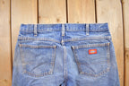 Vintage 1990s Dickies Blue Denim Jeans 34x32
