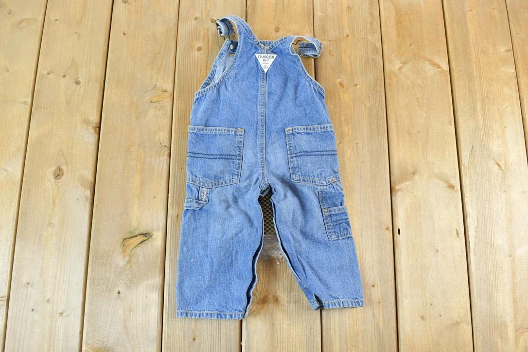 Vintage 1990s Osh Kosh Denim Overall Youth Jeans Size 12 months