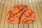 Vintage 1990s Orange Tree Camo Hunting Jacket Men's 2XL