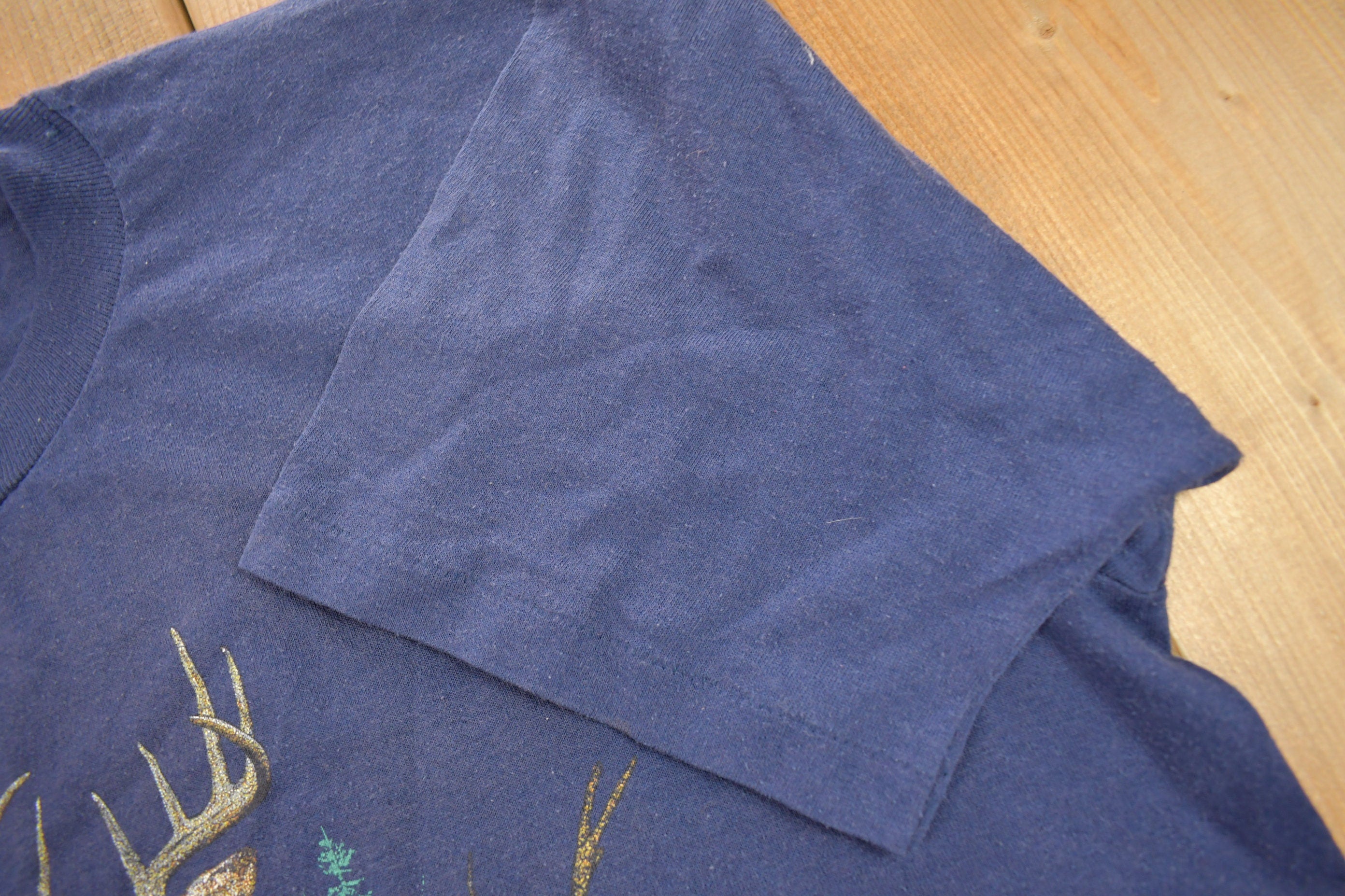 Vintage 1991 Deer Graphic Souvenir T Shirt