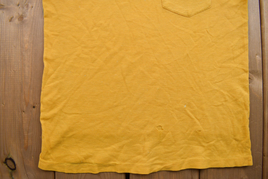 True Vintage 1970s Women's Mock Neck Distressed T Shirt