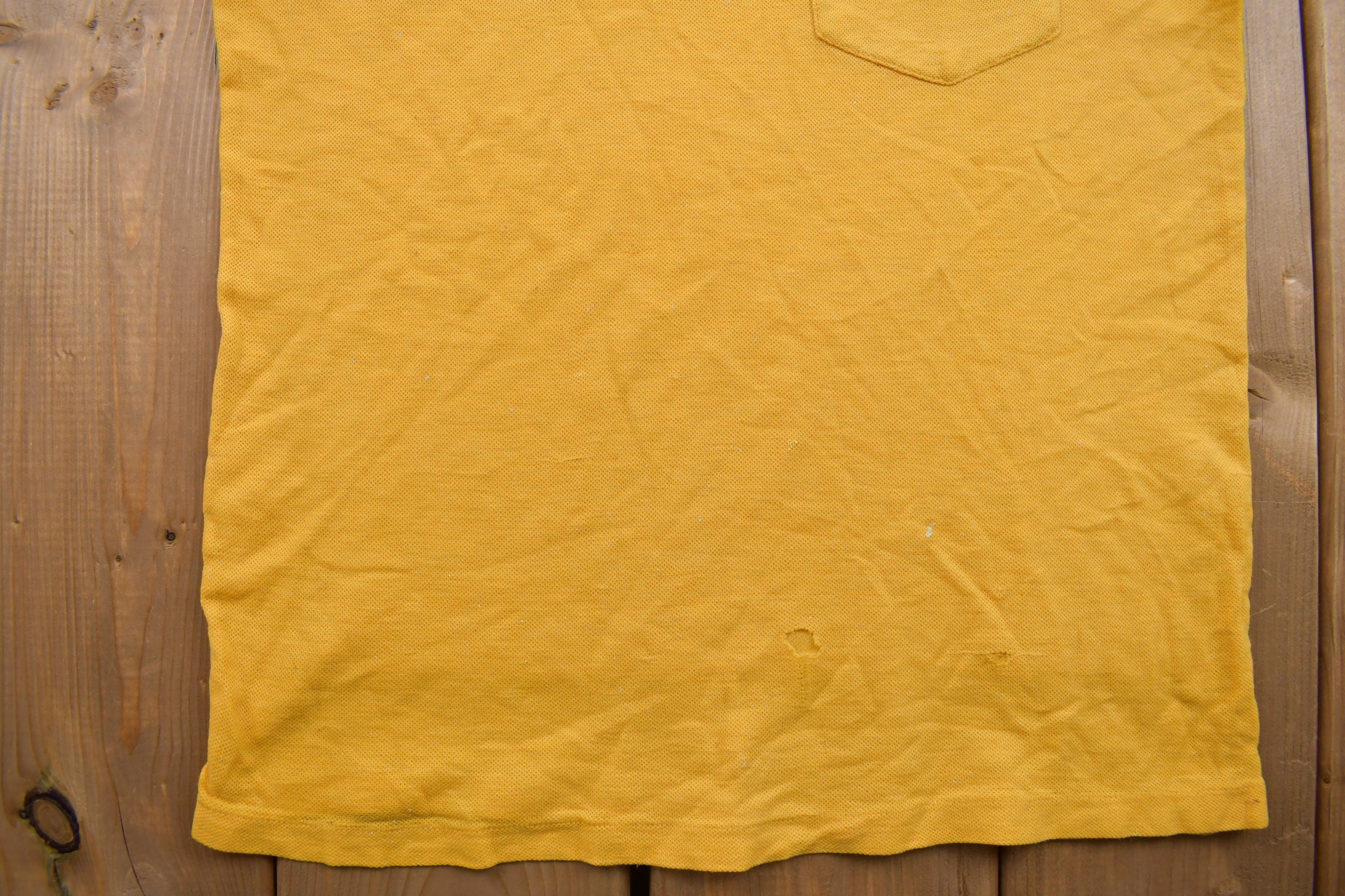 True Vintage 1970s Women's Mock Neck Distressed T Shirt