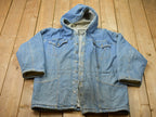 Vintage 1990s Levi's Denim Jean Hooded Jacket