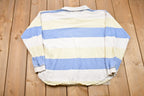 Vintage 1990s Gimmie Intl. Embroidered Flower Collared Sweatshirt