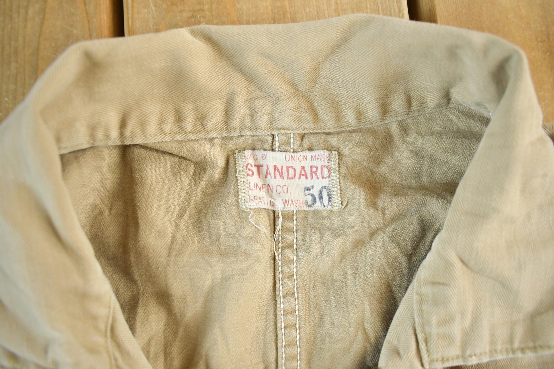 Vintage 1940s Standard Linen Co. Coveralls - Union Made Workwear (Men's XL)