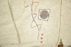 Vintage 1980s Abstract Design Toggle Button Cardigan Sweater