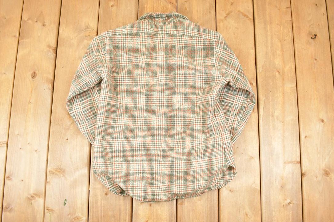 Vintage 1990s Pendleton Plaid Lined Flannel Button Up Shirt Women's S