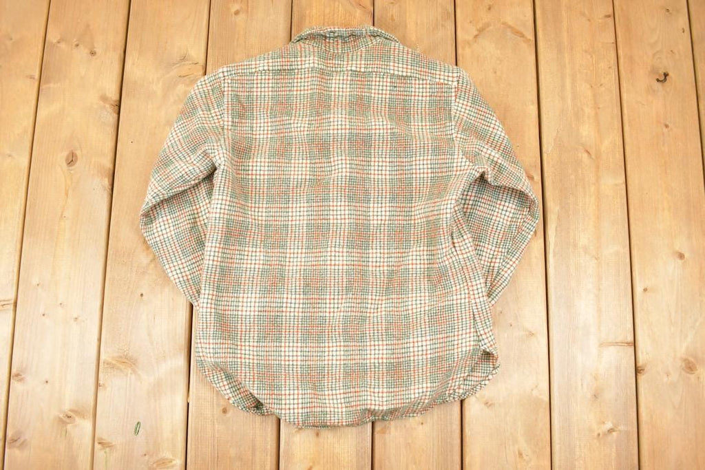 Vintage 1990s Pendleton Plaid Lined Flannel Button Up Shirt Women's S