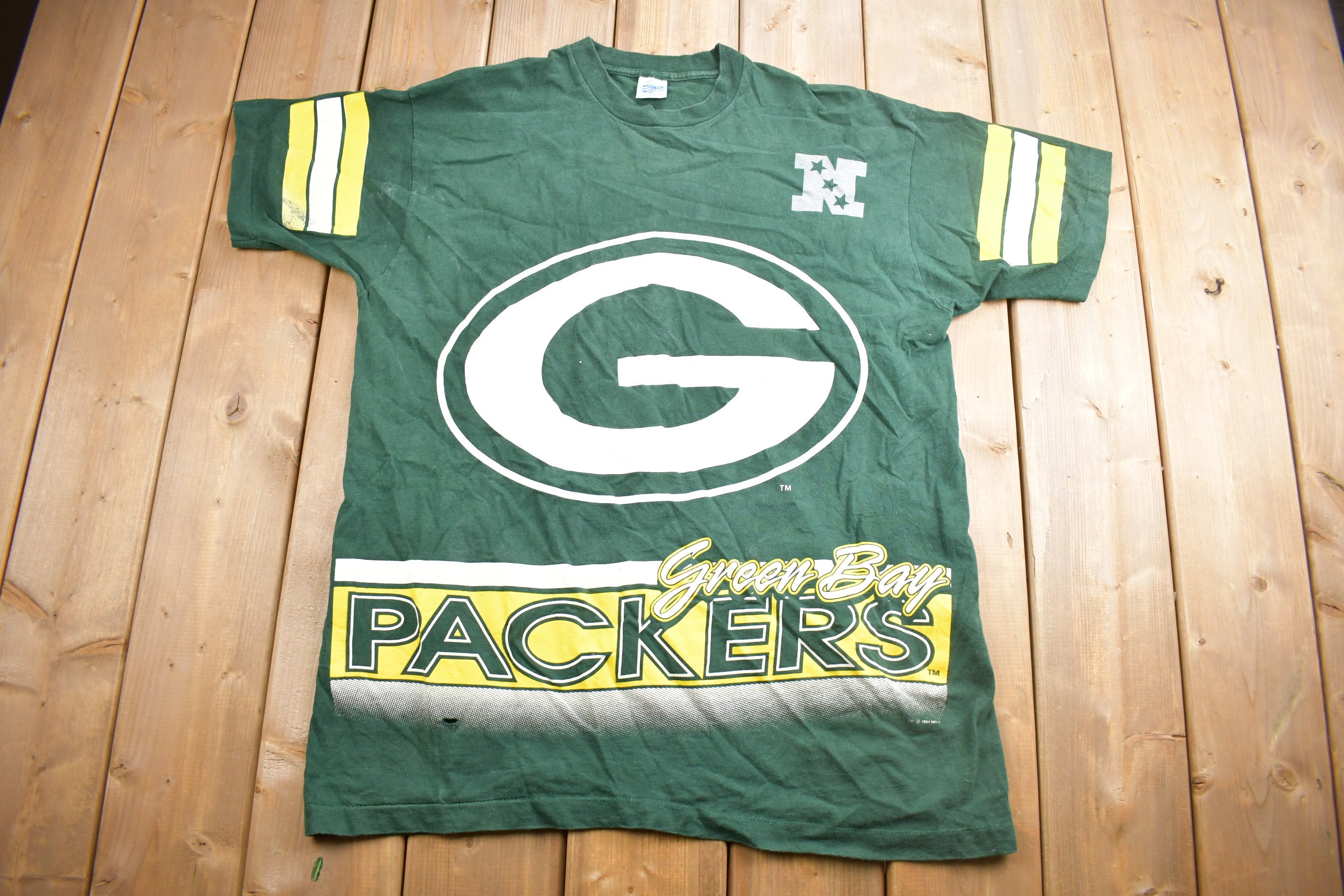 Vintage 1994 Green Bay Packers NFL Jersey Style T-Shirt