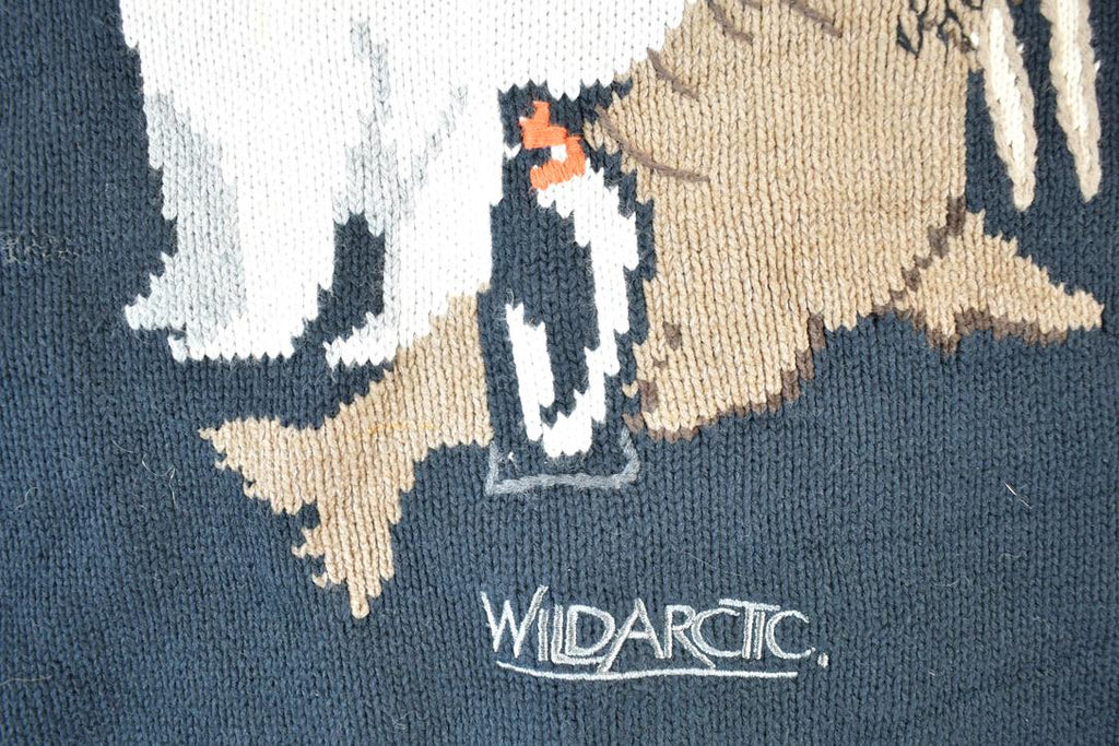 Vintage 1990s Woolrich Wild Arctic Knit Abstract Pattern Crewneck Sweater Mens M