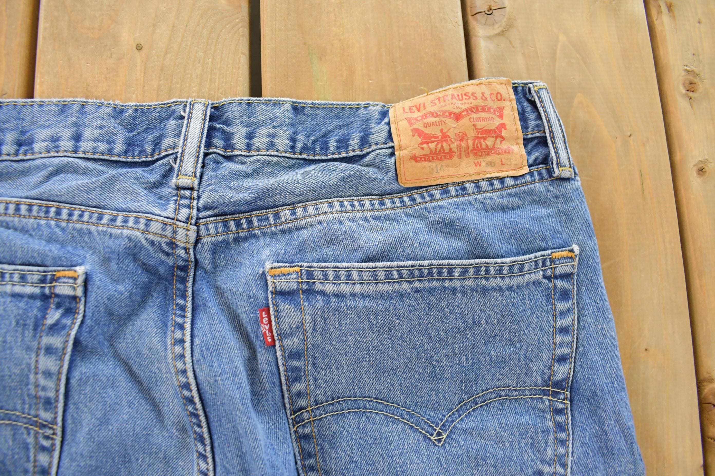 Vintage 2000s Levi's 514 Straight Fit Denim Jeans Men's 35 x 31