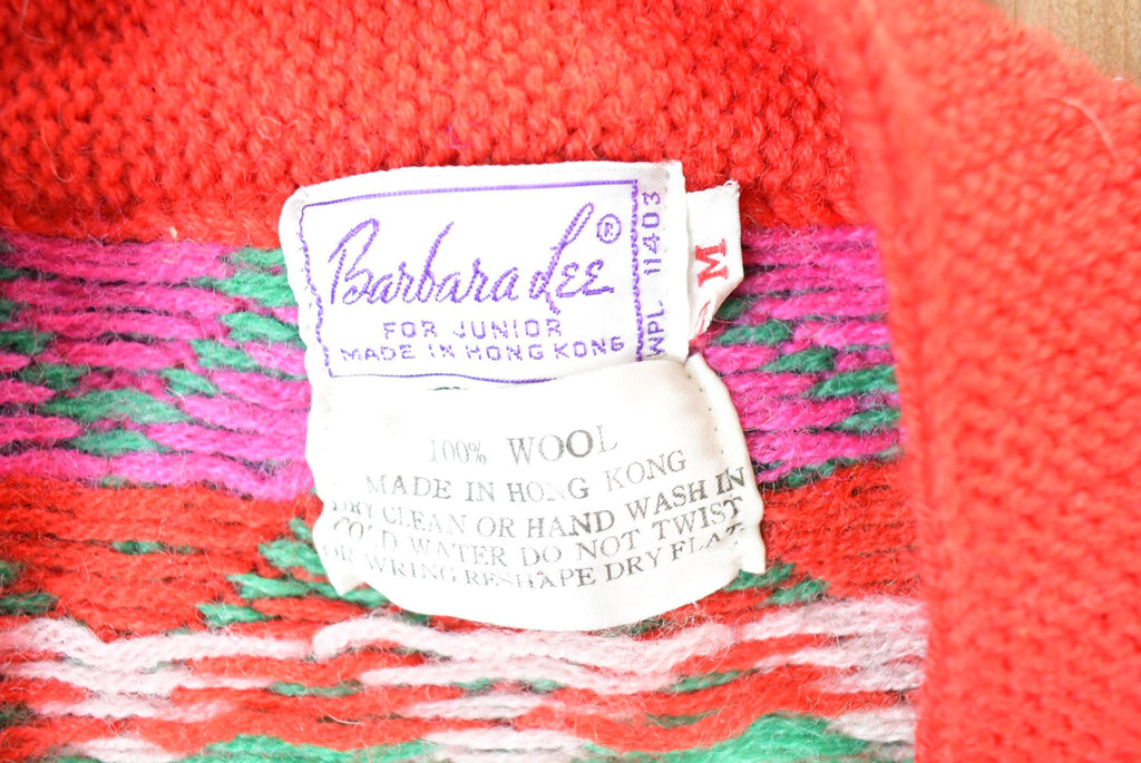 Vintage 1990s Barbara Dee 100% Wool Knit Sweater