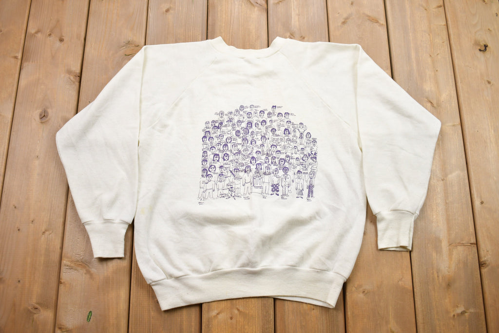 Vintage 1980s Central High Eagles Crewneck Sweatshirt