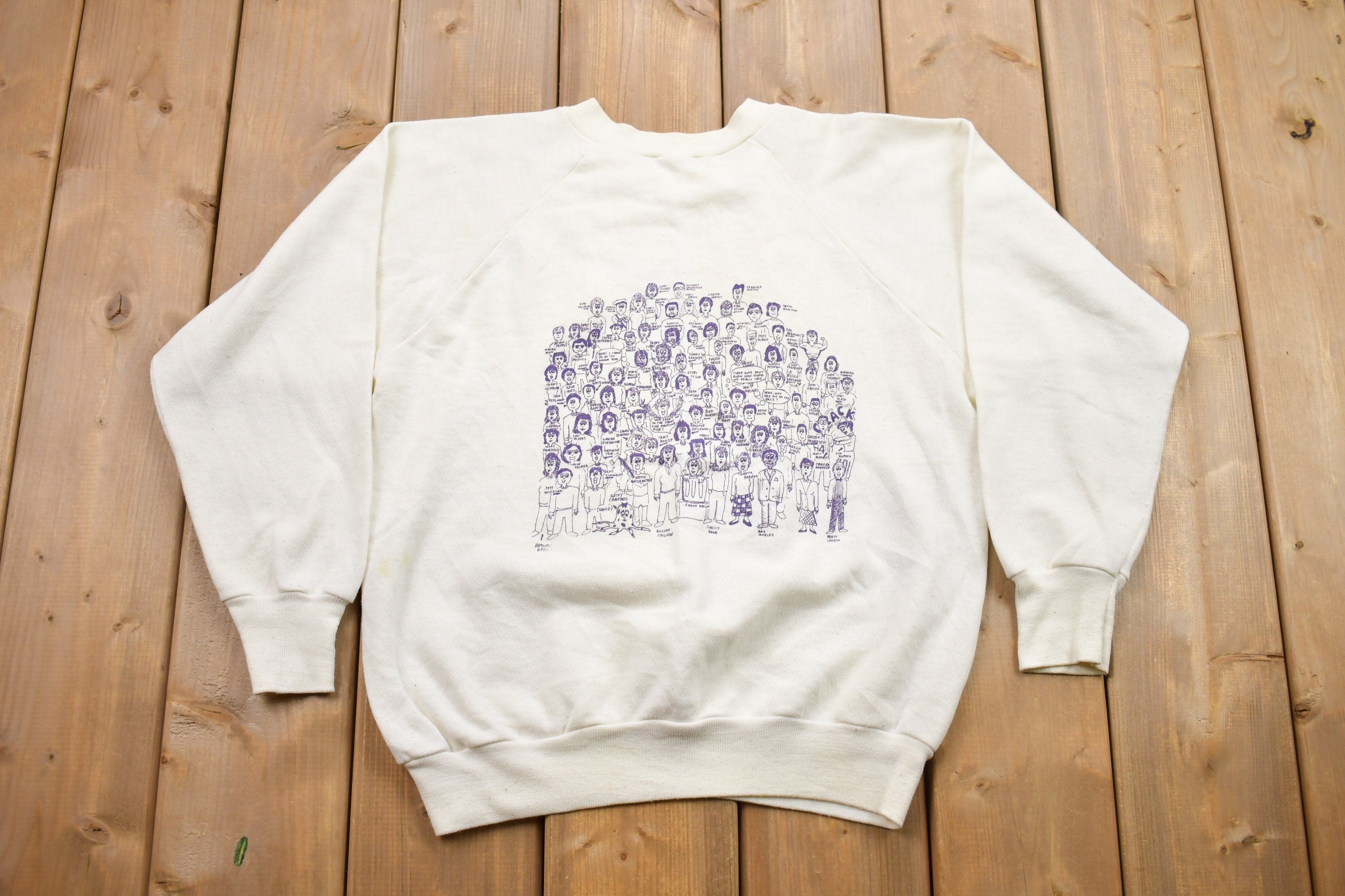 Vintage 1980s Central High Eagles Crewneck Sweatshirt