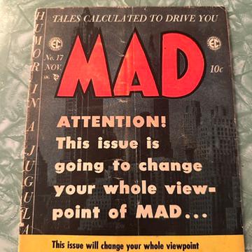 MAD Comic #17 Nov 1954 by Harvey Kurtzman Very Rare Vintage, 3 Good Minus