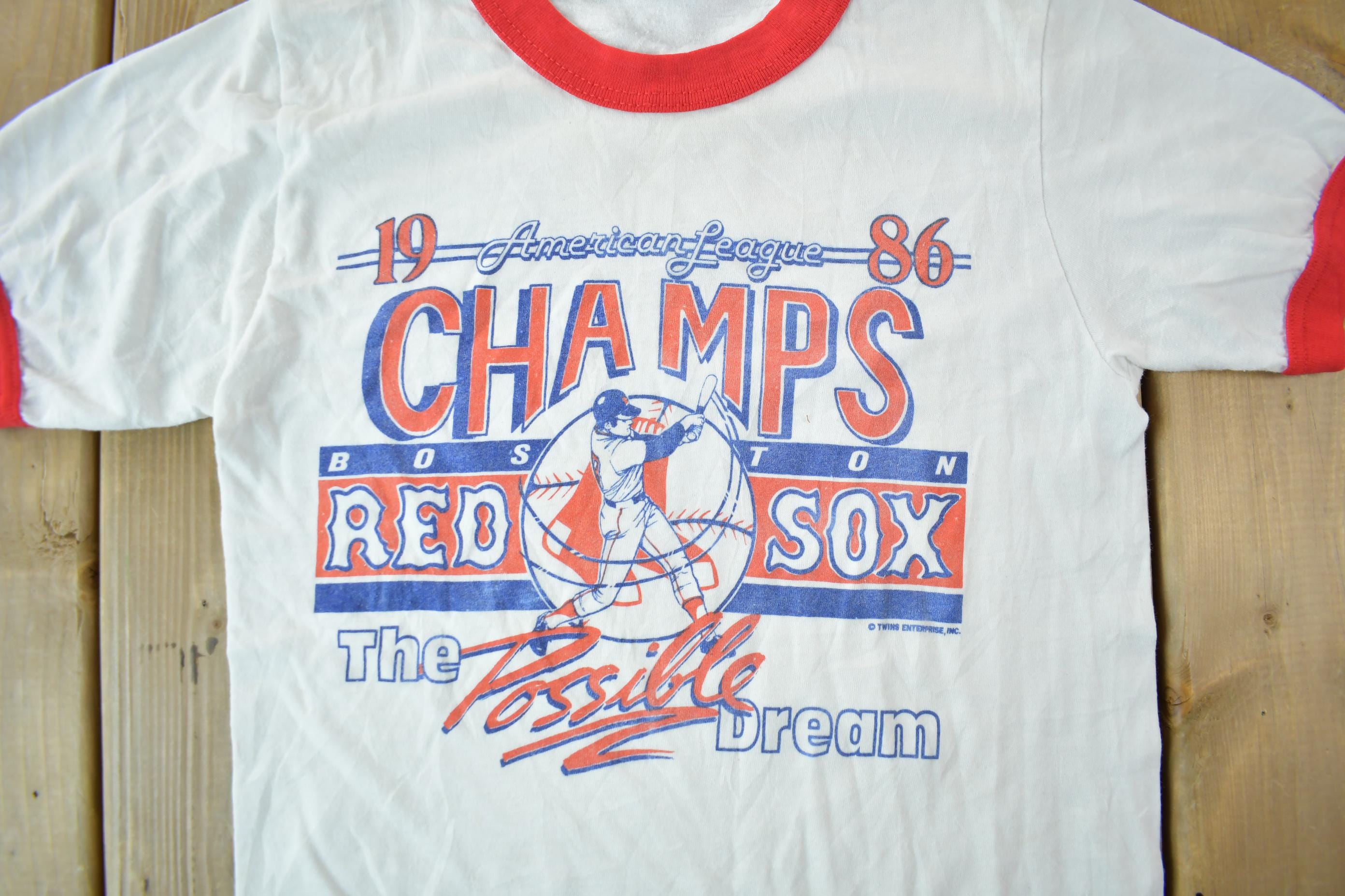 Vintage 1986 Boston Red Sox Champs Ringer T-Shirt