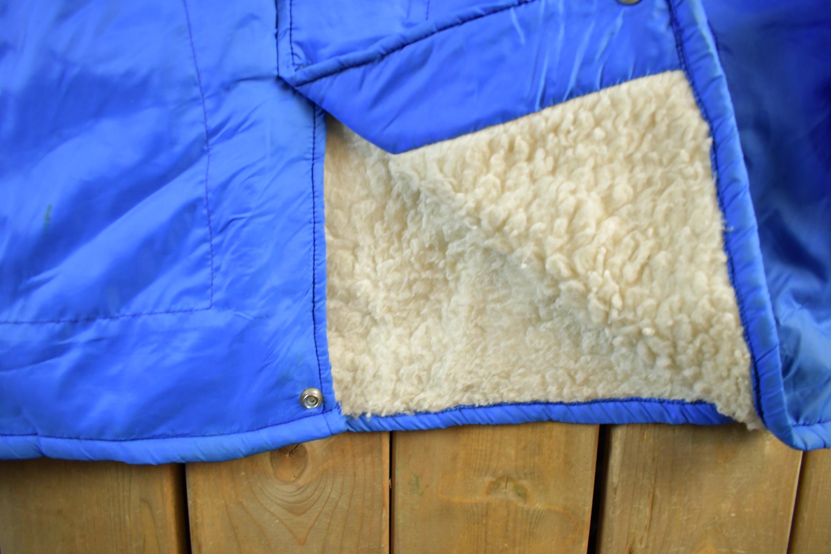 Vintage 1970s Empire Sporting Goods Sherpa Lined Jacket Men's Large