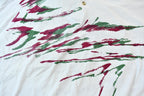 Vintage 1990s Hathaway Knit Classics Single Stitch Lightweight Abstract Graphic Polo Shirt