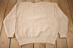 Vintage 1990s LL Bean Women's Knit Crewneck Sweater / Vintage Knit / Outdoorsman / Winter / Made In USA