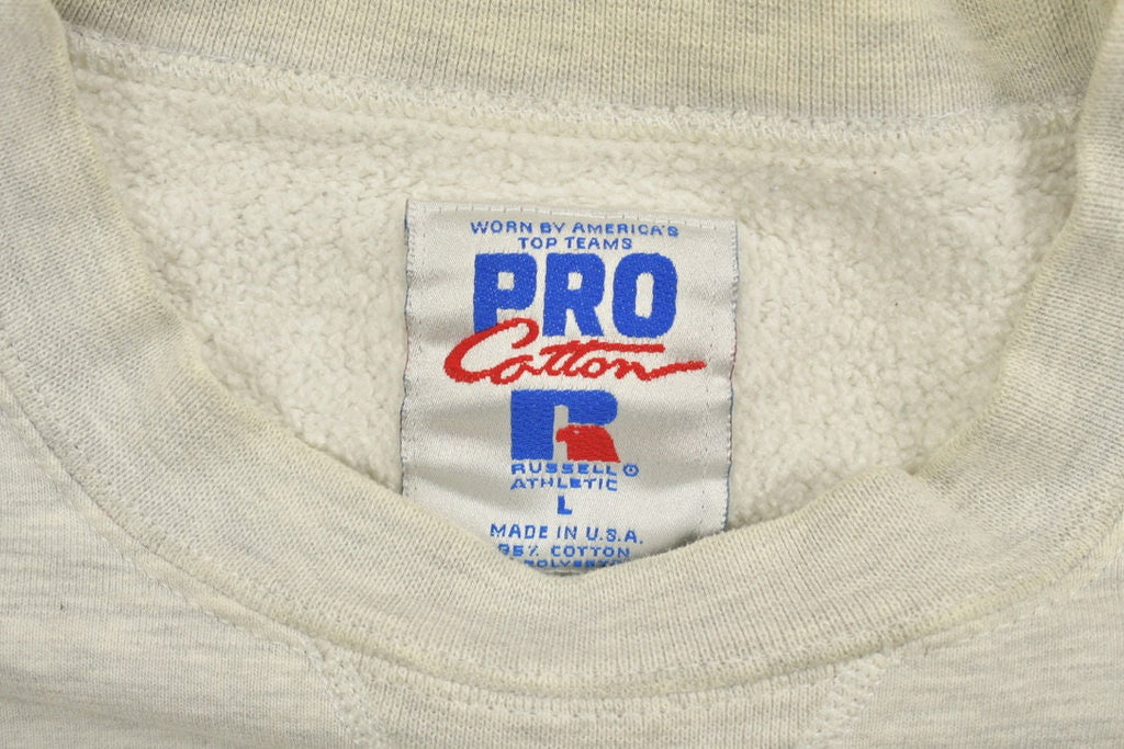 Vintage 1990s Russell Athletics Blank Grey Crewneck Sweatshirt