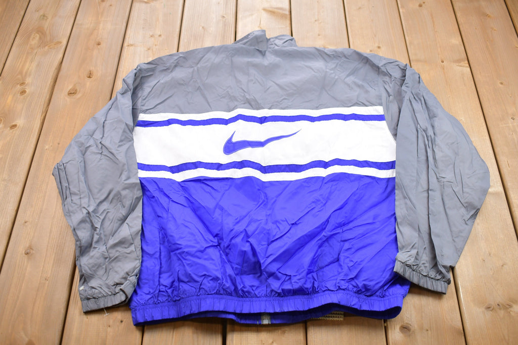 Vintage 1990s Nike Embroidered Swoosh Windbreaker Jacket