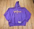 Vintage 2000s Minnesota Vikings NFL Football Embroidered Hoodie Made In USA