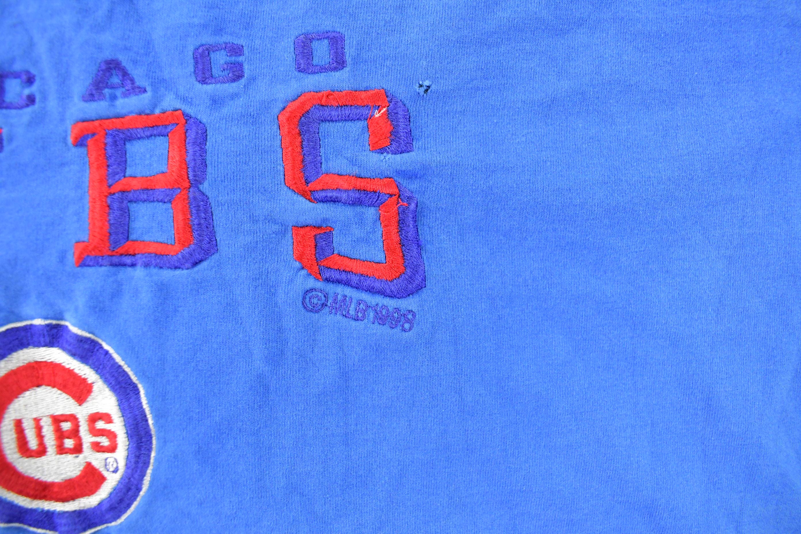 Vintage 1990s Chicago Cubs MLB Embroidered T-Shirt Men's 2XL