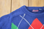 Vintage 1990s Smith Forester 100% Cotton Knit Crewneck Sweater