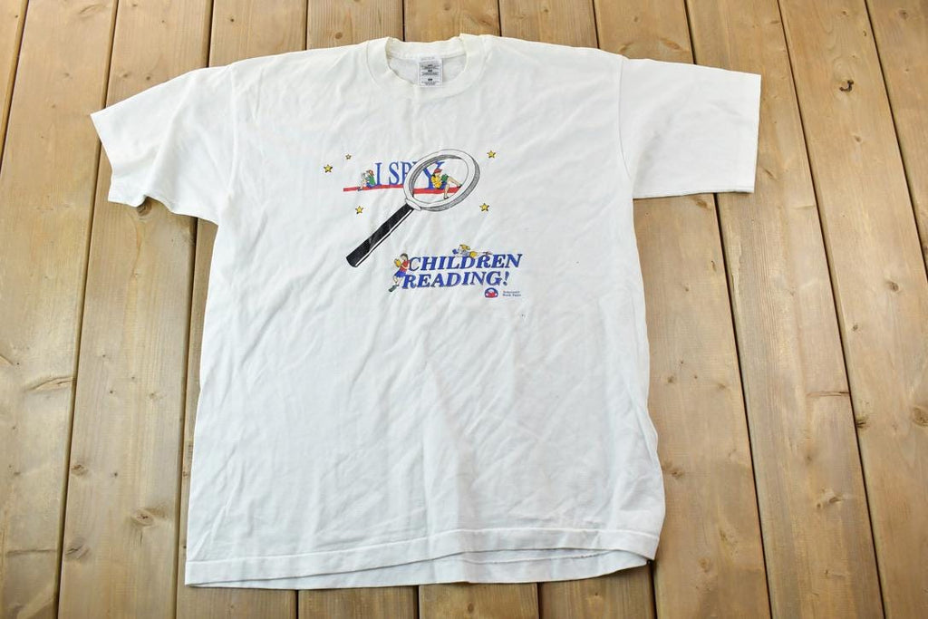Vintage 1990s I Spy Children Reading Souvenir T-Shirt