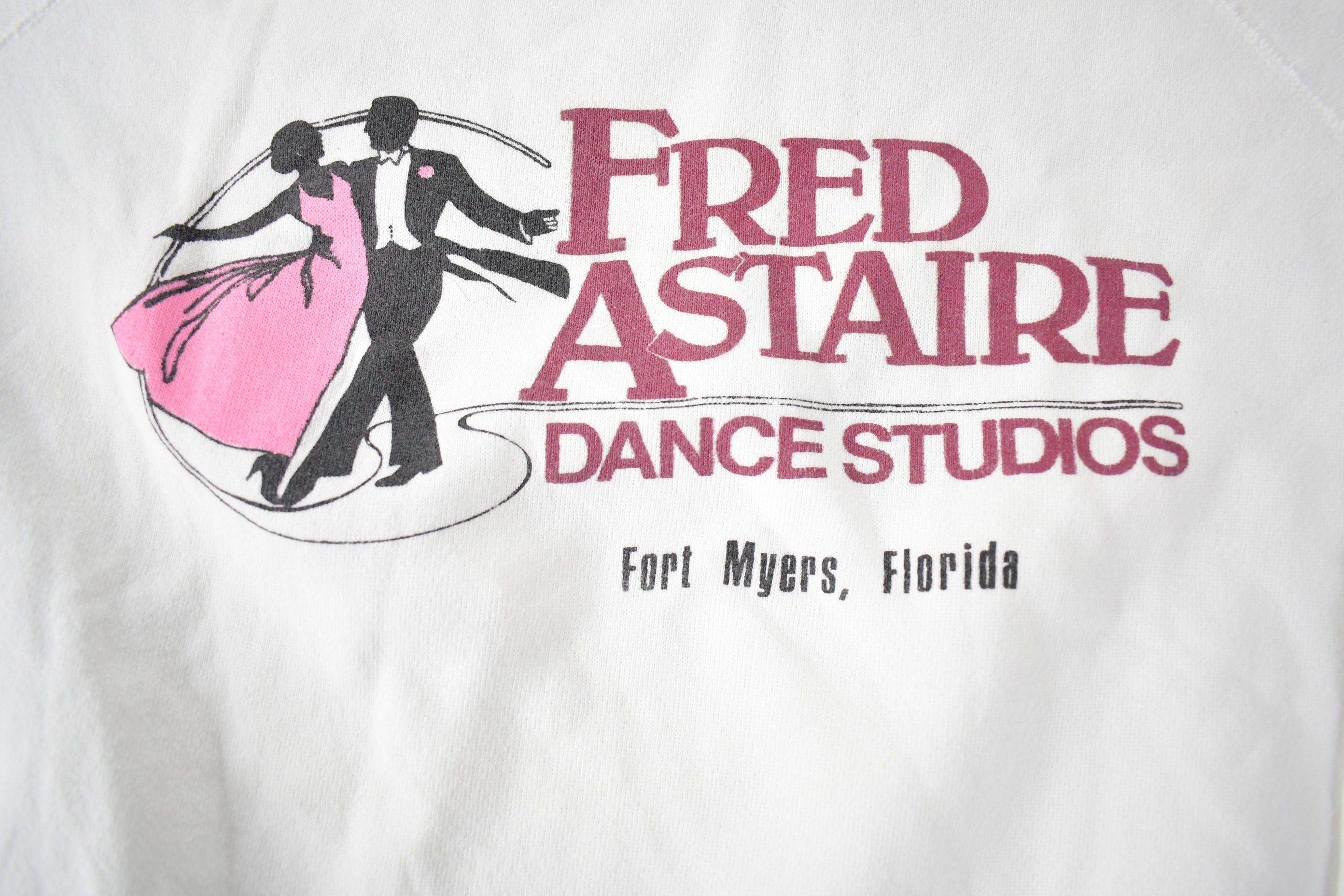 Vintage 1990s Fred Astaire Dance Studio Ft. Myers Florida Souvenir Crewneck Sweatshirt Made In USA