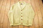 Vintage 1980s Gimbels Blank Acrylic Cardigan Sweater