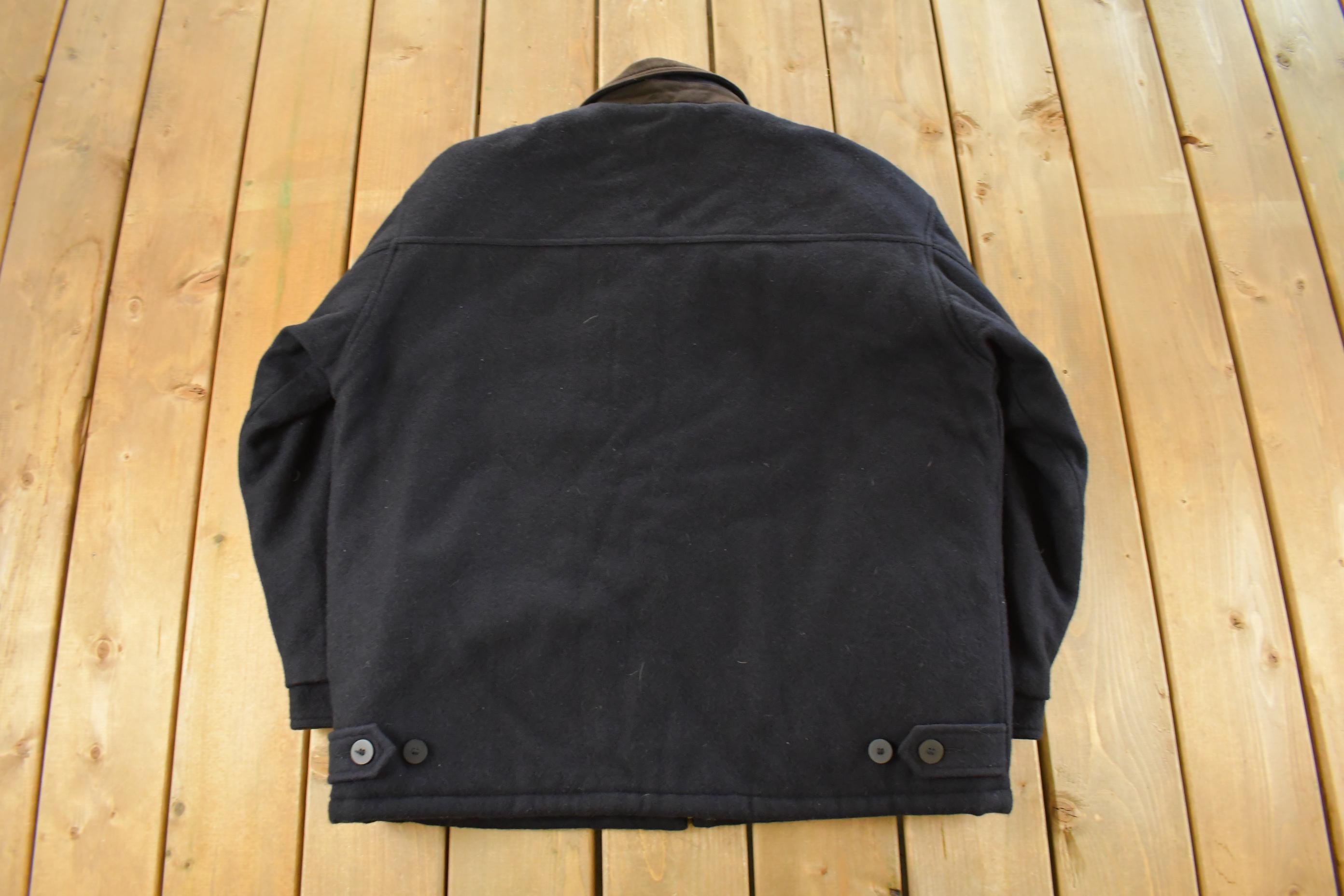 Vintage 1990s St. John's Bay Wool Jacket Men's Large