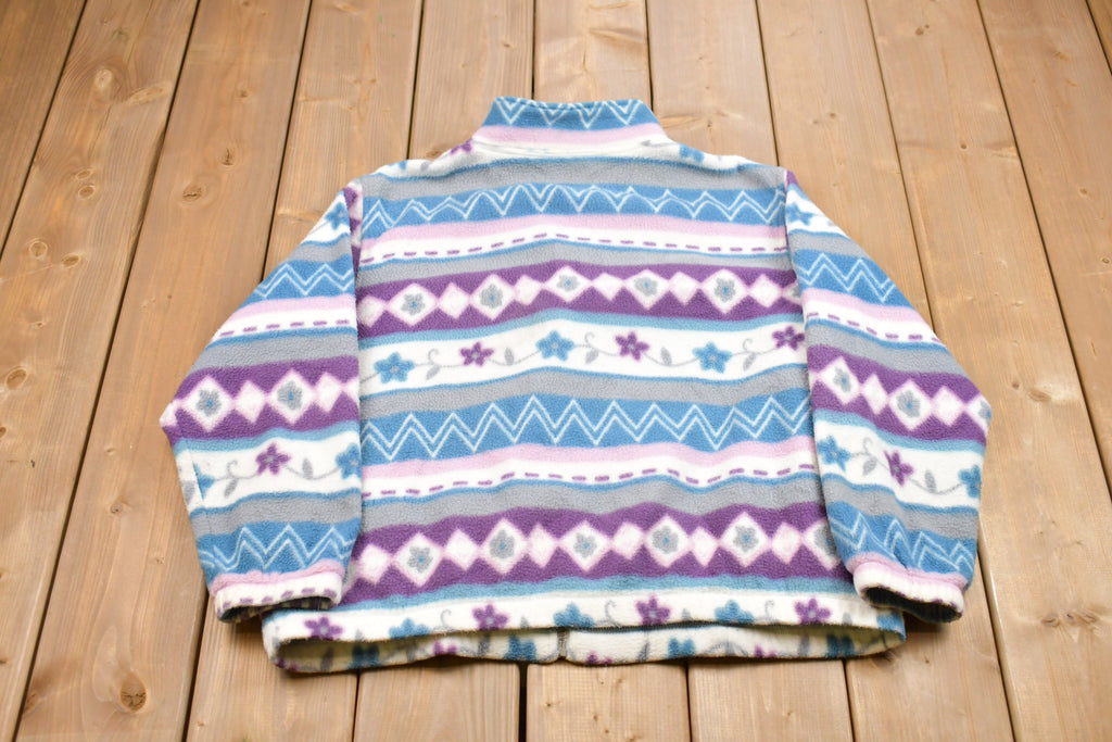 Vintage 1990s Fleece Zip Up Sweater