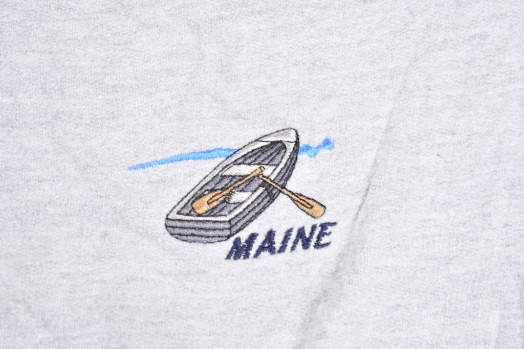 Vintage 1990 Maine Embroidered Crewneck